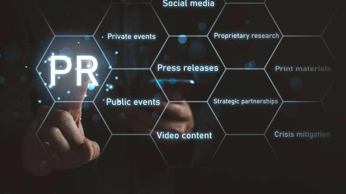 public relations stock image